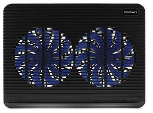 Аксессуар к ноутбуку CROWN Подставка для ноутбука CMLC-1101 black (17") ( Два тихих кулера 160мм, ра