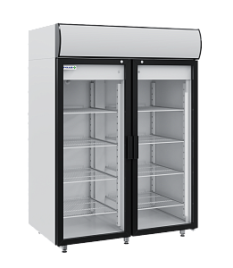 Шкаф холодильный фармацевтический Polair ШХФ-1,4ДС со стеклянными дверями (1400 л)