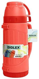 Термоc Diolex DXP-1000-R, 1000 мл, пластиковый со стеклянной колбой.Красный 
