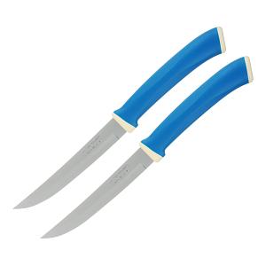 Нож для мяса Tramontina(871-585)с гладким лезвием 12.7см, картонный блистер, цена за 2шт, 23493/215