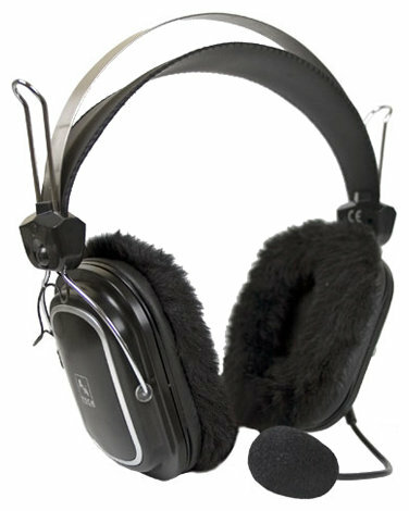Наушники с микрофоном A4 HS-60 черный 2.5м мониторы оголовье