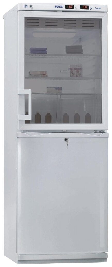 Холодильник POZIS фармацевтический двухкамерный ХФД - 280-1 ""ПОЗИС"" с тонир. и металл. дверьми