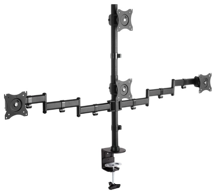 Кронштейн для мониторов Arm Media LCD-T16 черный 15"-32" макс.40кг настольный поворот и наклон верт.