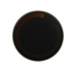 Тарелка мелкая «Corone Rustico» 260 мм черная с медным