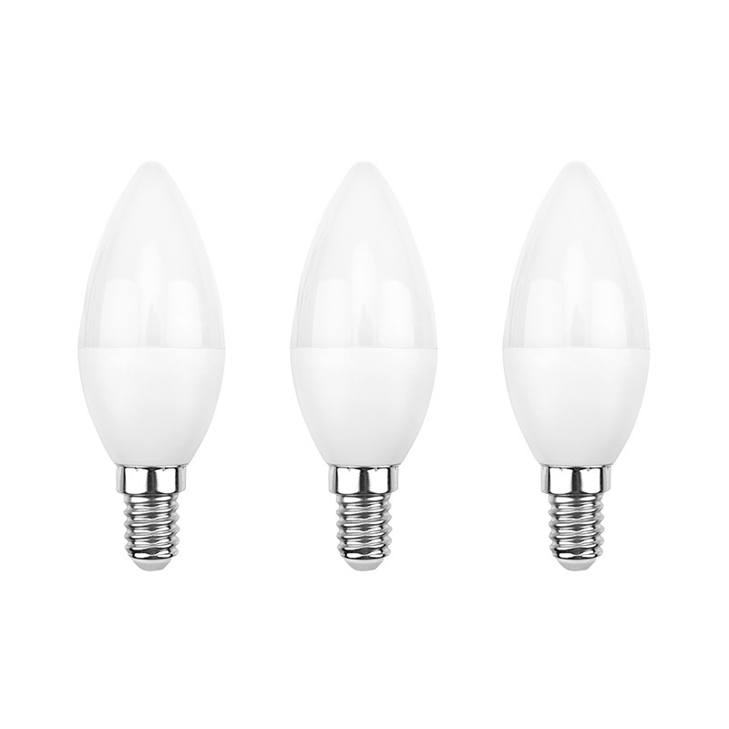 Лампа светодиодная REXANT Свеча CN 9.5 Вт E14 903 Лм 2700 K теплый свет (3 шт./уп.)