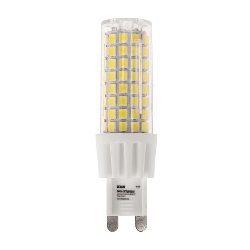 Лампа светодиодная REXANT капсульного типа JD-CORN REXANT G9 230 В 7 Вт 6500 K холодный свет (полика
