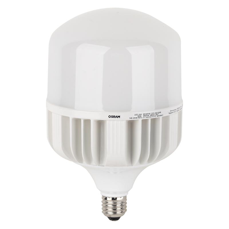 Лампа светодиодная LED HW T 65Вт (замена 650Вт) матовая 4000К нейтр. бел. E27/E40 6500лм угол пучка 