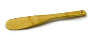 Лопатка кулинарная бамбуковая овальная 110 мм [[FJ102]]