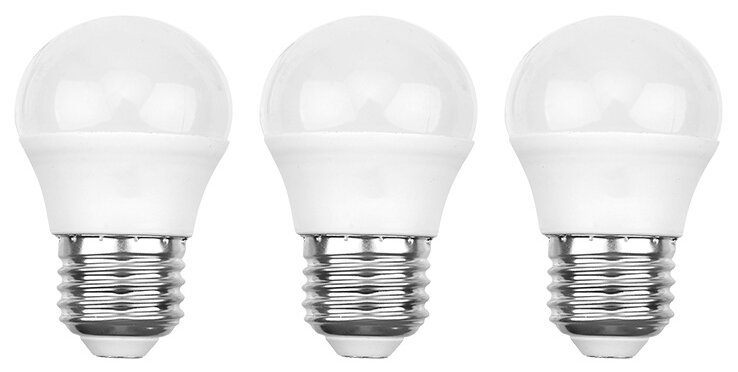 Лампа светодиодная REXANT Шарик (GL) 11.5 Вт E27 1093 Лм 2700 K теплый свет (3 шт./уп.)