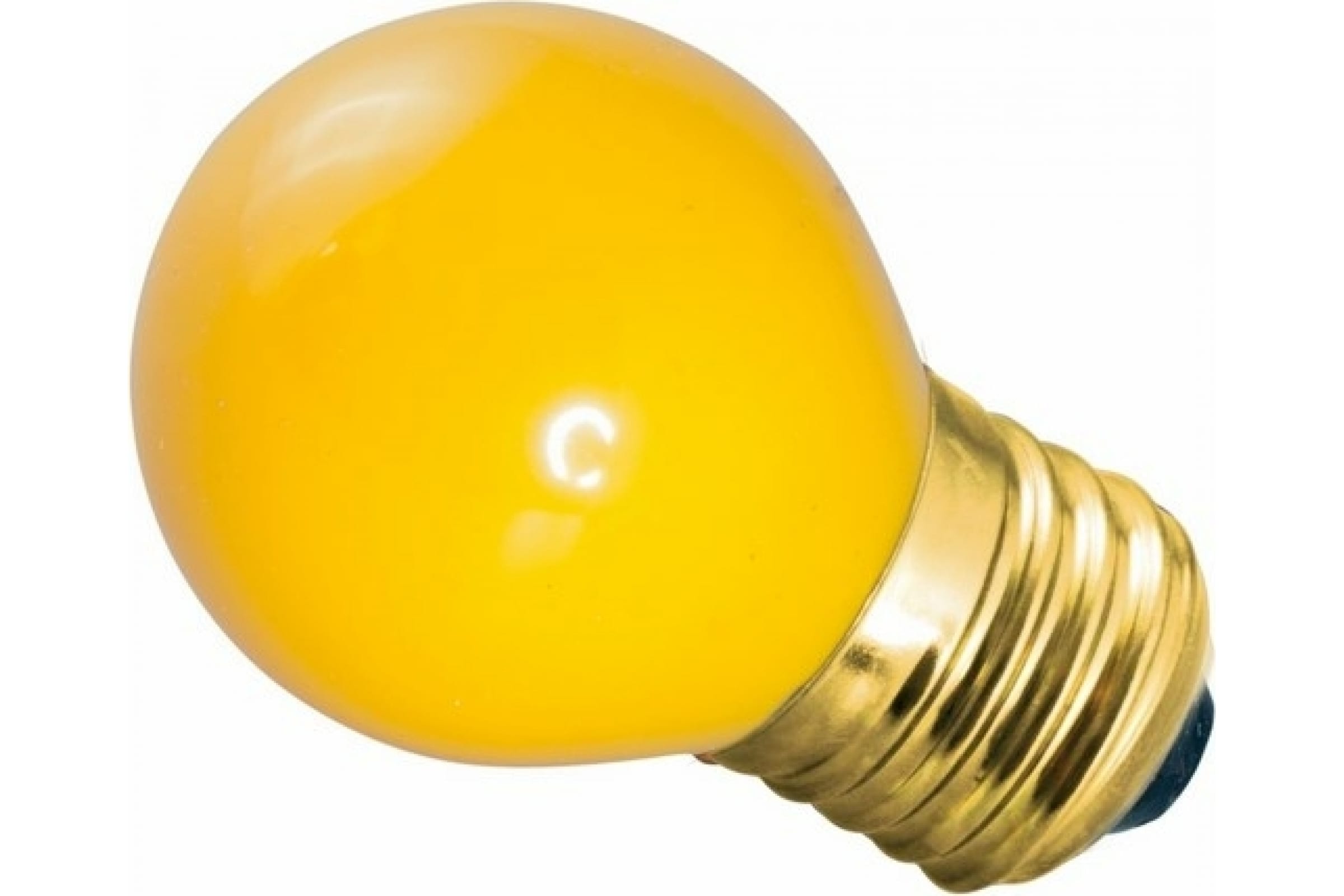 Лампа накаливания e27 10 Вт желтая колба