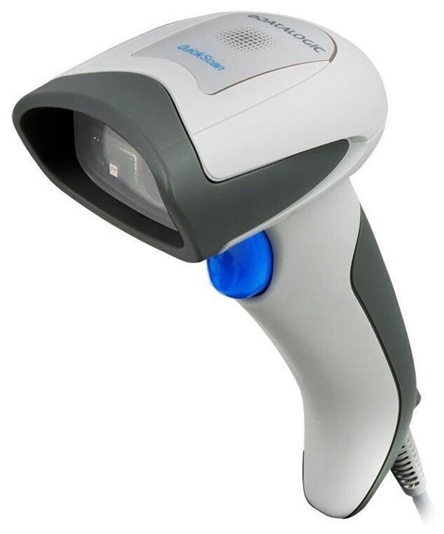 Сканер Datalogic QuickScan QD2430 Handheld/ Imager/ 2D Barcode/ USB/ Stand/ White