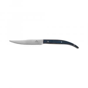 Нож для стейка 235 мм с зубцами Luxstahl синяя ручка