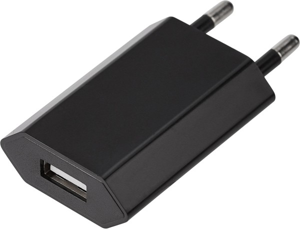 Сетевое зарядное устройство REXANT USB, 5V, 1 A, черное
