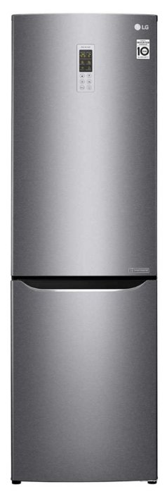 Холодильник LG GA-B419SLGL (190.7*59.5*65.5.нерж,диспл)