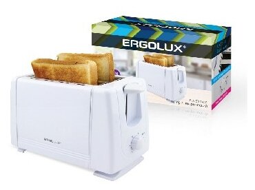 Тостер электрический Ergolux ELX-ET01-C01 700Вт 220-240В бел. 13969