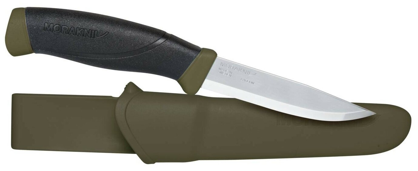 Нож Mora Companion MG (C) (11863) стальной разделочный лезв.104мм прямая заточка темно-зеленый
