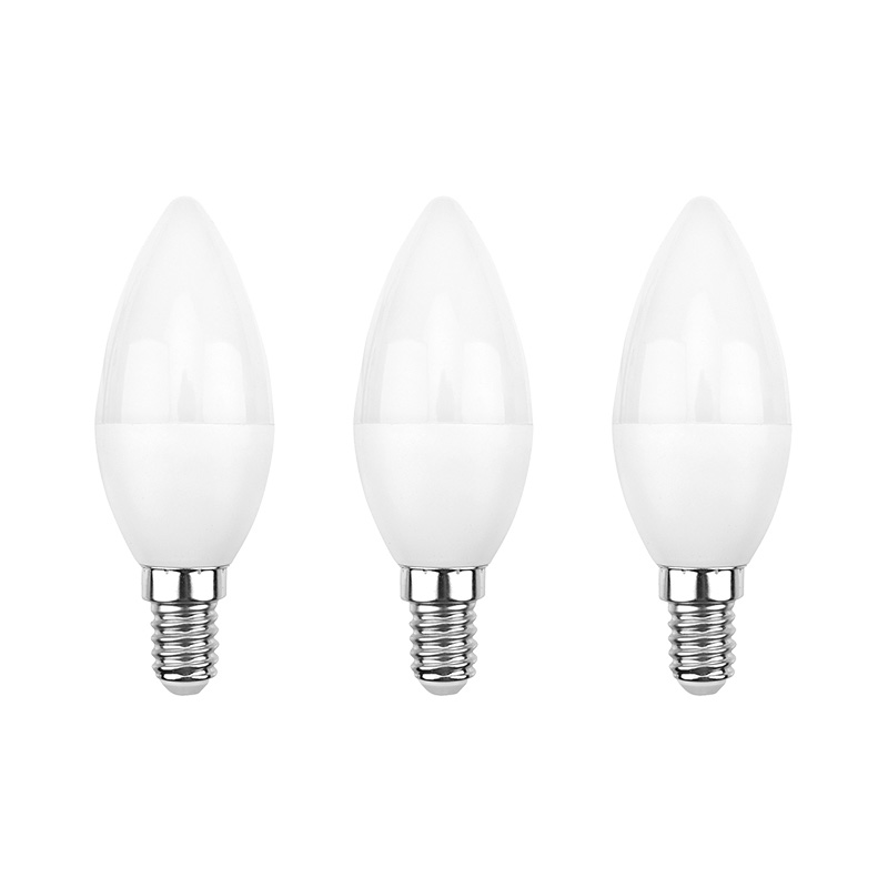 Лампа светодиодная REXANT Свеча CN 7.5 Вт E14 713 Лм 2700 K теплый свет (3 шт./уп.)