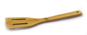 Лопатка кулинарная бамбуковая с прорезями 115 мм [[FJ106]]