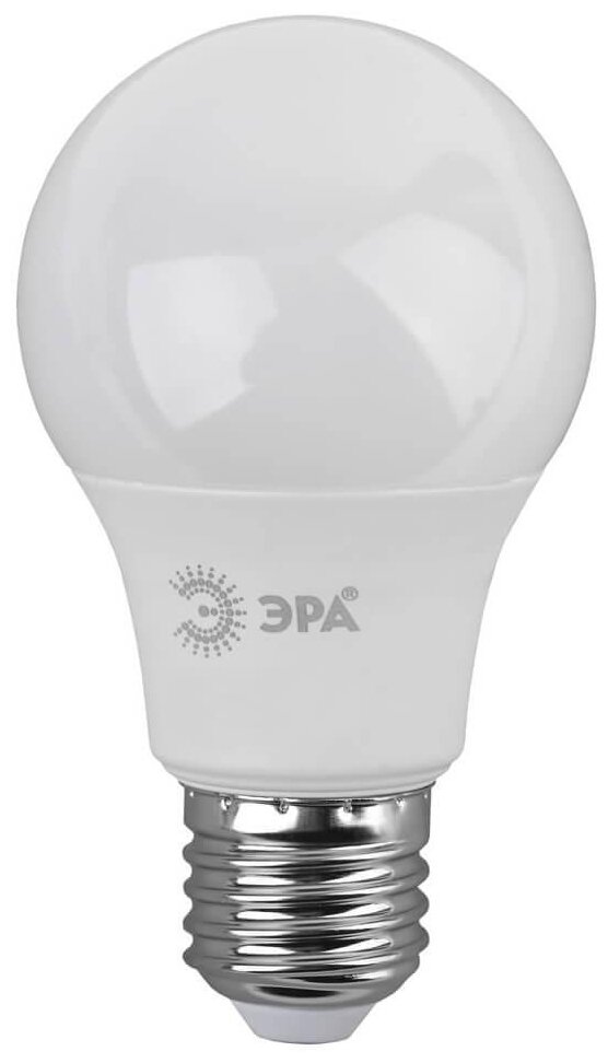Светодиодная лампа груша LED A60-9W-840-E27 ЭРА (диод, груша, 9Вт, нейтр, E27) (10/100/1200) ЭРА Б00