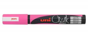 Маркер розовый для оконных и стеклянных поверхностей 1,,5 мм Uni Chalk PWE-5M [8-2]