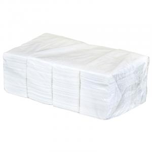 Салфетки бумажные двухслойные 330х330 мм, 1/8 сложение [(белые)]