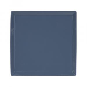 Тарелка квадратная «Corone» 275 мм синяя