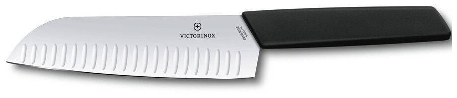 Нож кухонный Victorinox Swiss Modern (6.9053.17KB) стальной лезв.170мм черный блистер