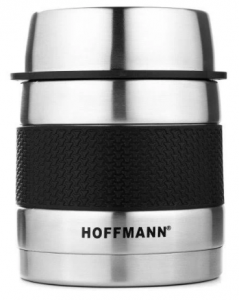 Термос Hoffmann НМ 21112, ланч бокс, 1,0л, черный (для еды)