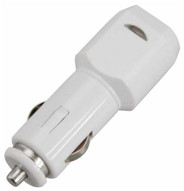 Автозарядка REXANT в прикуриватель USB /АЗУ/ /5V, 1 000mA/ белая 18-1193
