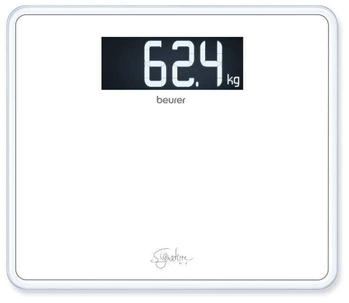 Весы напольные электронные Beurer GS410 Signature Line макс.200кг белый