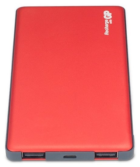 Мобильный аккумулятор GP Portable PowerBank MP05 Li-Pol 5000mAh 2.1A+2.1A зеленый 2xUSB