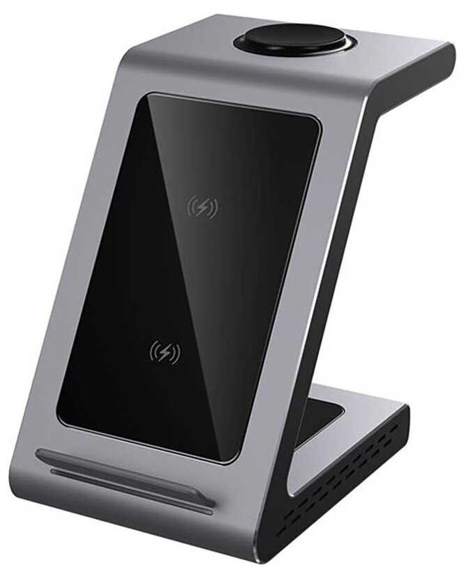 Зарядное устройство Prestigio ReVolt A8, 3-in-1 wireless charging station for iPhone, Apple Watch, A
