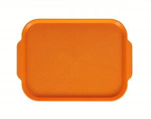 Поднос столовый 450х355 мм с ручками светло-оранжевый