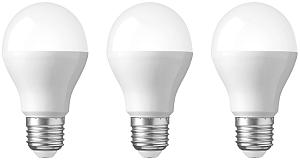 Лампа светодиодная REXANT Груша A60 9.5 Вт E27 903 Лм 2700 K теплый свет (3 шт./уп.)