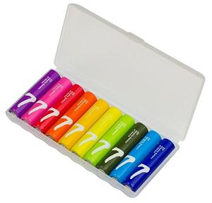 Элементы питания  Xiaomi ZMI Rainbow типа AAA (уп.10 шт.) (AA701), цветные