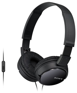 Наушники SONY MDRZX110APB.CE7   , мониторы, черный, проводные