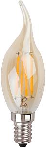 ЭРА Б0027965 Светодиодная лампа свеча на ветру золотая F-LED BXS-7w-827-E14 gold