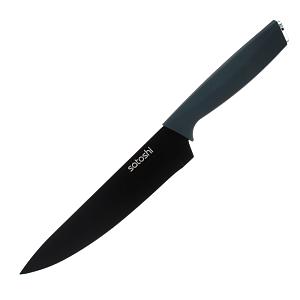 Нож кухонный шеф SATOSHI Орис(803-366) 20см, нерж.сталь с антиналипающим покрытием, софт-тач