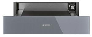 Подогреватель посуды SMEG CPR115S 60 см, высота 14 см, серебристое стекло Stopsol, открывание PUSH.