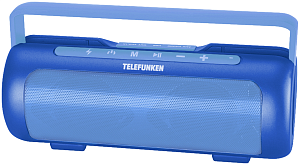 Аудиомагнитола Telefunken TF-PS1231B красный/оранжевый 4Вт/BT/microSD