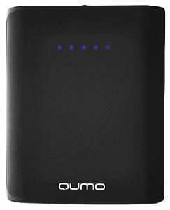 Портативное зарядное устройство Qumo PowerAid 7800, 7800 мА-ч, 2 USB 1A+2A, вход 1А, черный, корпус 