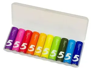 Элементы питания  Xiaomi ZMI Rainbow типа AA (уп.10 шт.) (AA 501), цветны