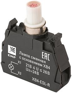 Лампа сменная c основанием XB4 красная 24В EKF PROxima | XB4-ESL-R | EKF