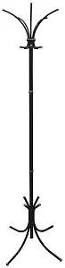 Вешалка напольная Бюрократ Нова-4 НОВА-4/BLACK черный основание крестовина наконечники серый металли
