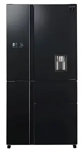 Холодильник Sharp SJWX99ABK / Отдельностоящий 5-и дверный холодильник, 1850*908*796мм, черное стекло