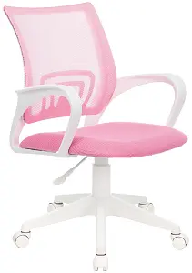 Кресло Бюрократ CH-W695NLT розовый TW-06A TW-13A сетка/ткань крестовина пластик пластик белый