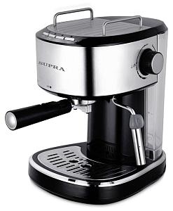 Кофеварка эспрессо SUPRA CMS-1515 (15бар.850Вт.серебр/черн)