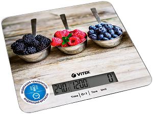 Весы кухонные VITEK VT-2429(MC) Точность измерения 1 г г. Размер платформы 20,0x18,5 см