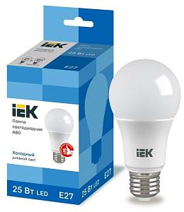 Лампа LED A80 шар 25Вт 230В 6500К E27 Iek LLE-A80-25-230-65-E27
