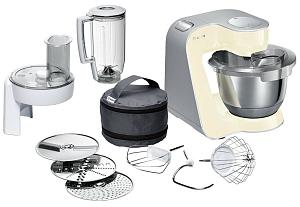 Кухонный комбайн Bosch MUM58920 1000Вт ванильный/серебристый